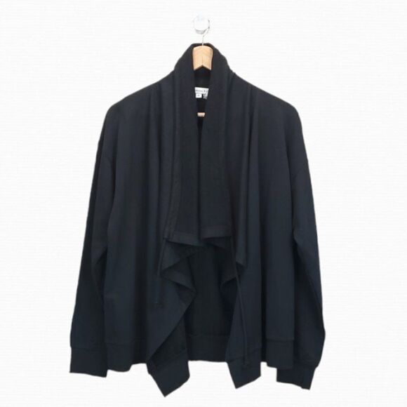 Young Fabulous & Broke Black Drape Cardigan B-0060a - Picture 2 of 10
